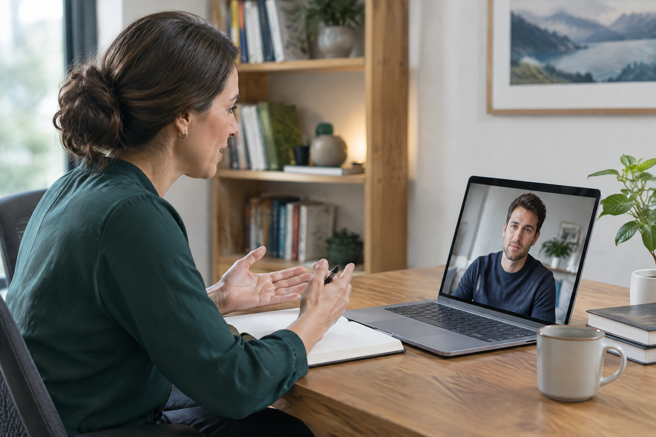 A coaching education video call